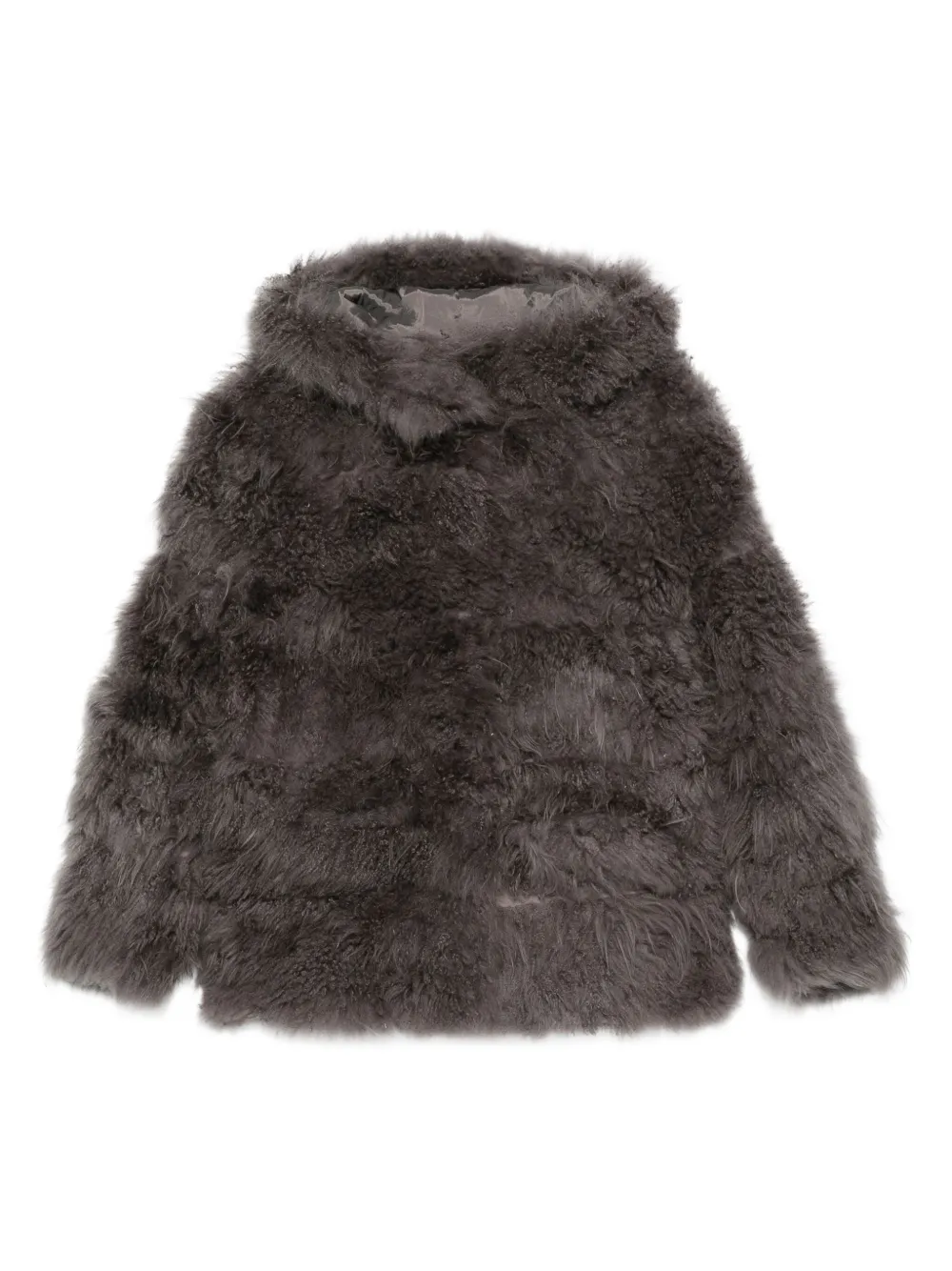 Simonetta Ravizza hooded coat | Grey | Image 1