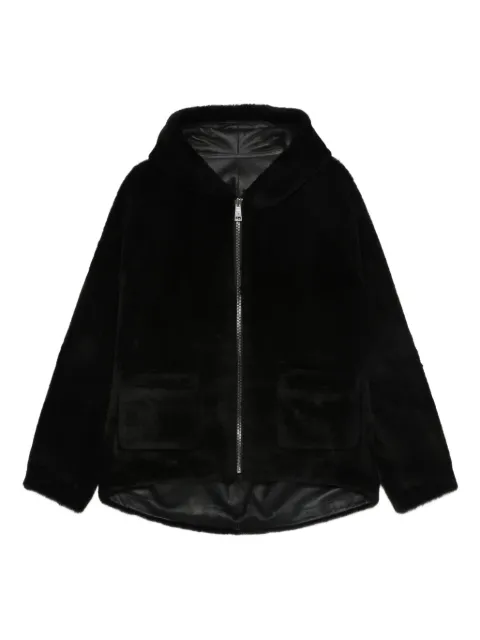 Simonetta Ravizza hooded zip-front coat