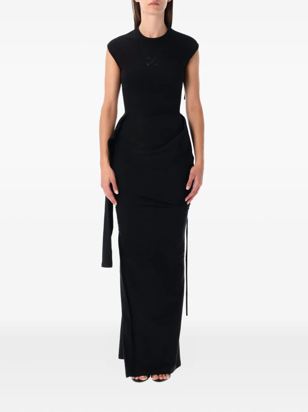 Ottolinger tie-detail maxi dress | Black | Image 1