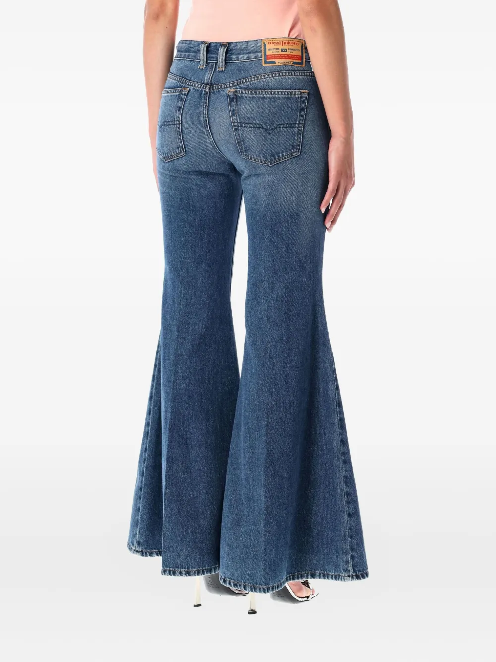 Diesel 1970 D-Bleess katoenen flared jeans - Blauw