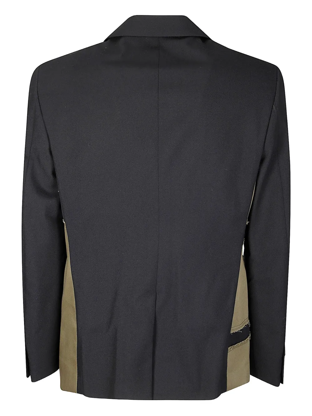 Comme Des Garçons Homme Deux Paneled Blazer In Cotton Twill In Black