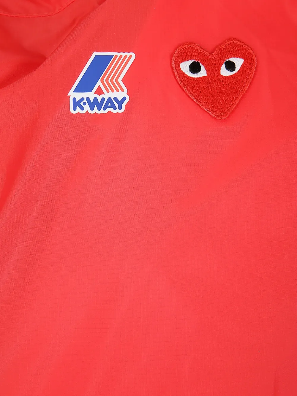 Comme Des Garçons Play K-way Jacket In Red
