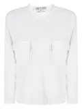 Comme Des Garçons Comme Des Garçons flap-pocket long-sleeve T-shirt - White