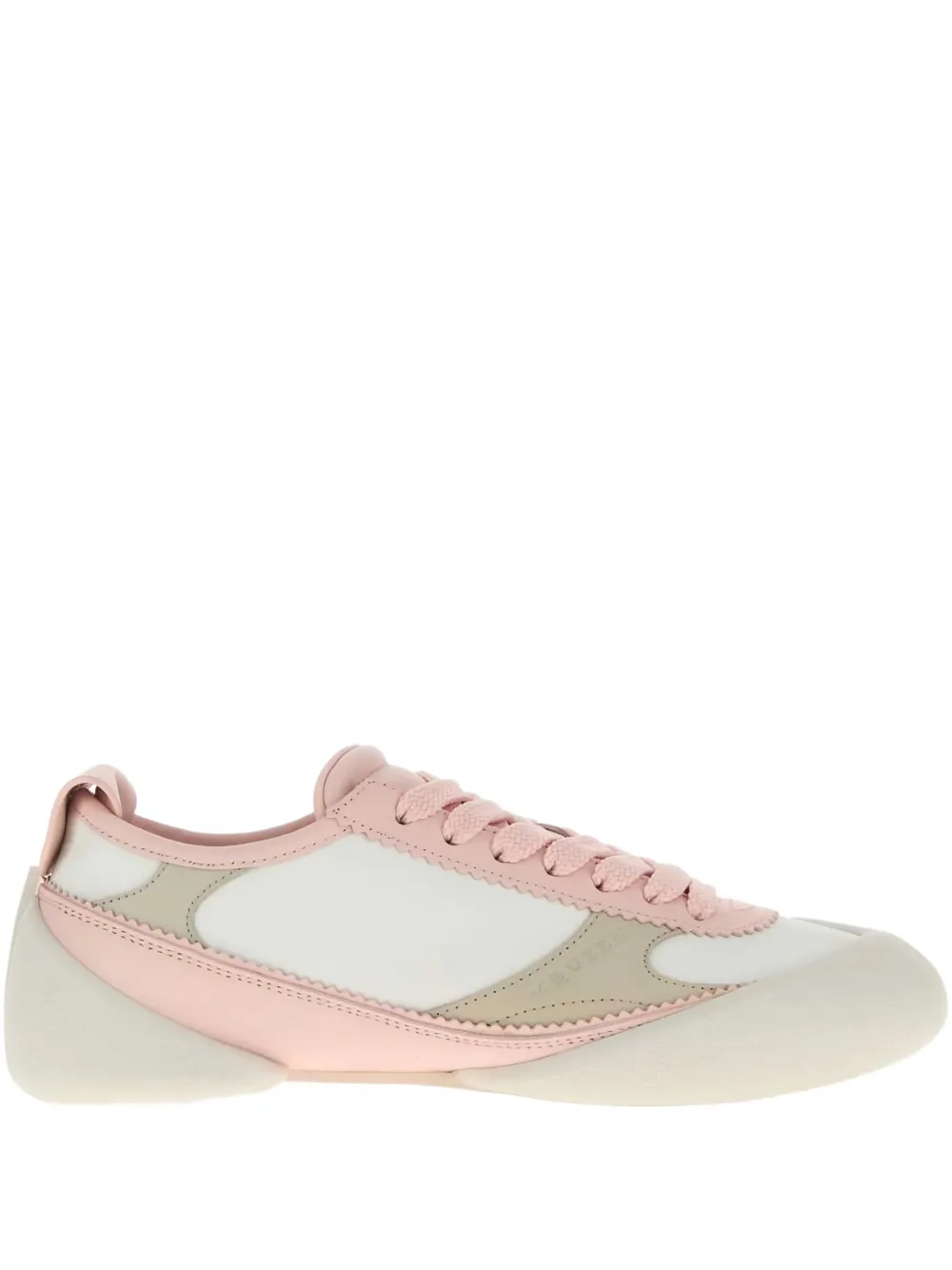 Alexander McQueen Flexion leren sneakers met vlakken Wit