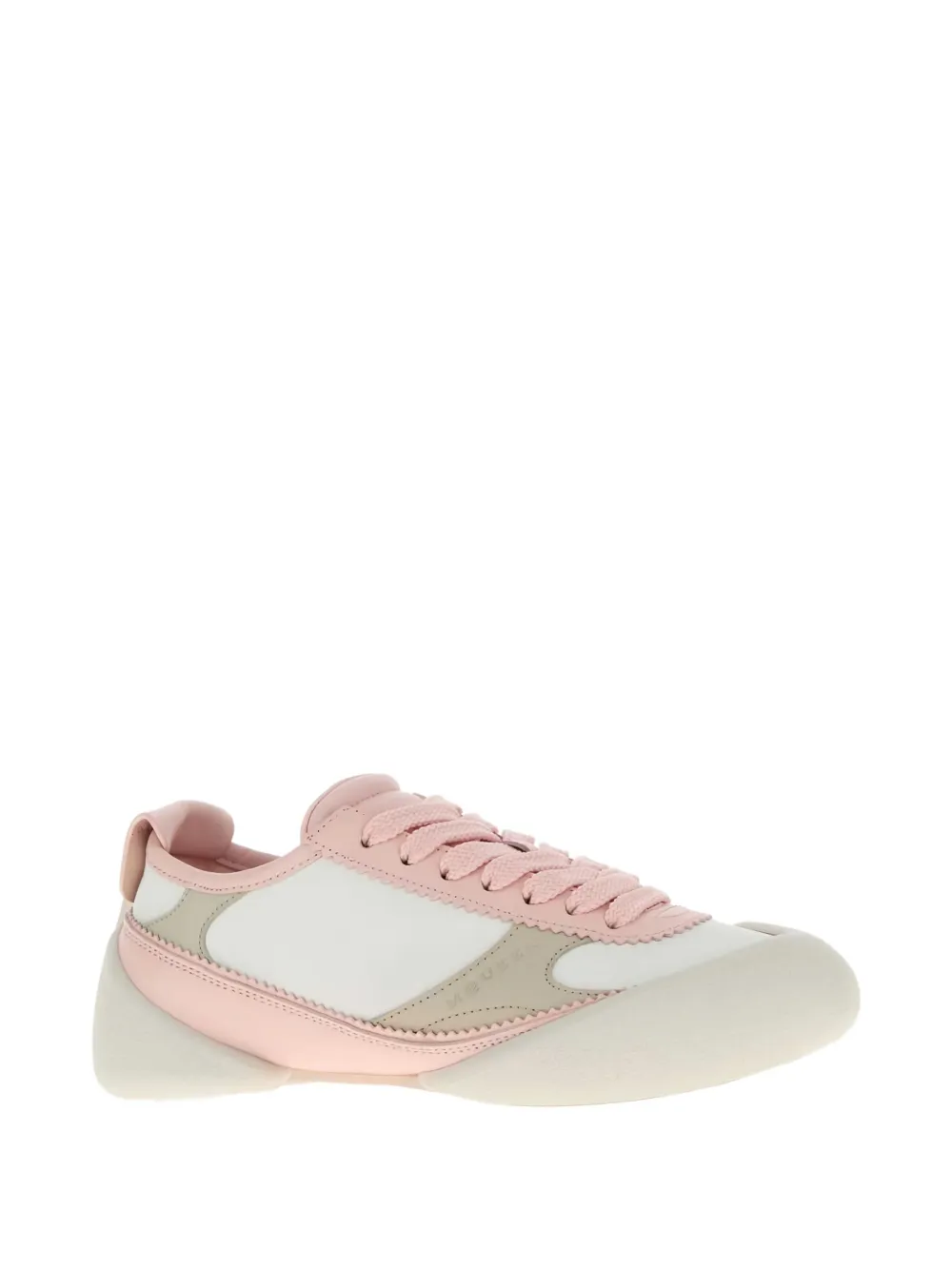 Alexander McQueen Flexion leren sneakers met vlakken Wit