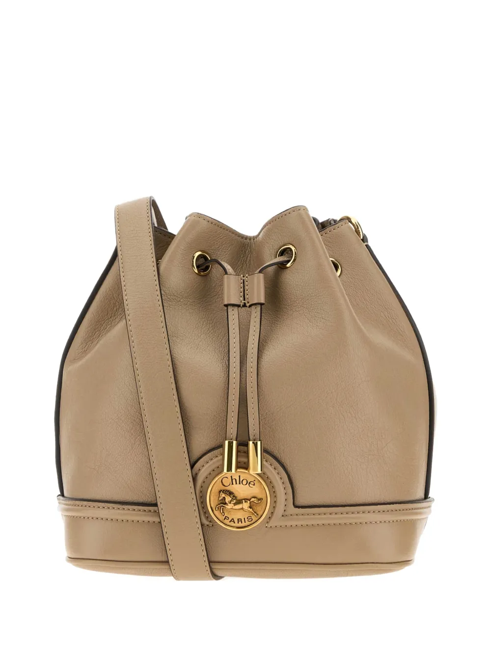 Chloé Cappuccino leather drawstring bucket bag | Neutrals | Image 1