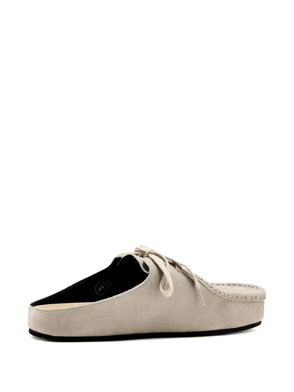 Good News Kindlin lace-up suede mules Grey