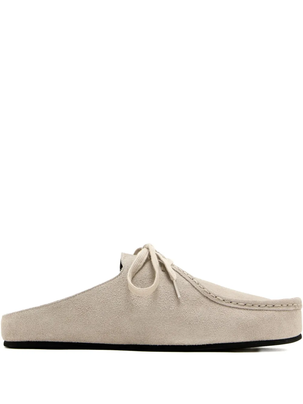 Good News Kindlin lace-up suede mules Grey
