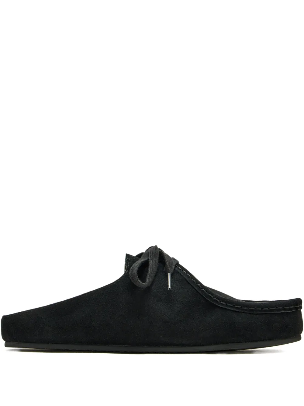 Good News Kindlin lace-up suede mules Black