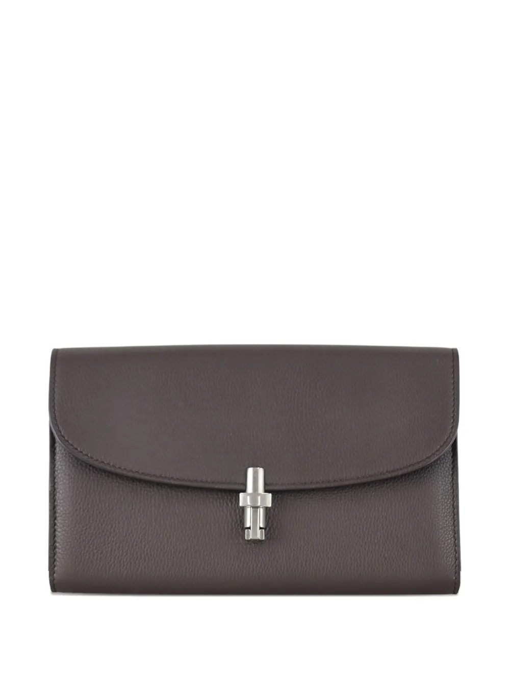 The Row Sofia Clasp-fastening Continental Wallet In Gray