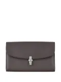 The Row Sofia clasp-fastening continental wallet - Brown