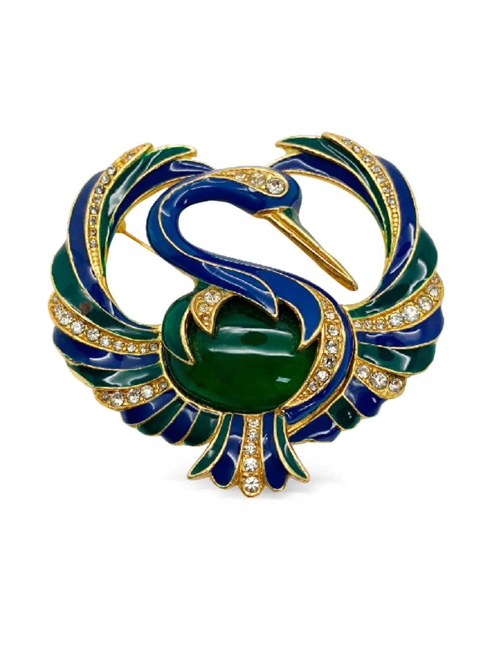 Jennifer Gibson Jewellery 1980s Bird Brosche - Gold