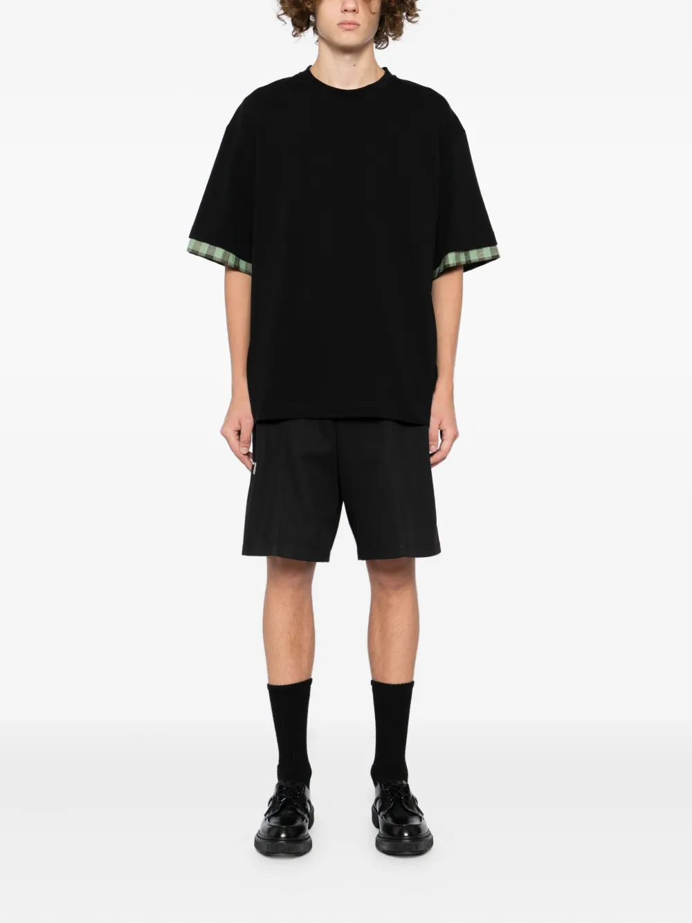 Jil Sander checked-sleeve T-shirt | T-Shirts | Image 2