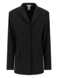 Nensi Dojaka peak-lapel tie-detail blazer - Black