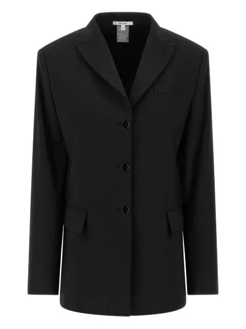 Nensi Dojaka peak-lapel tie-detail blazer