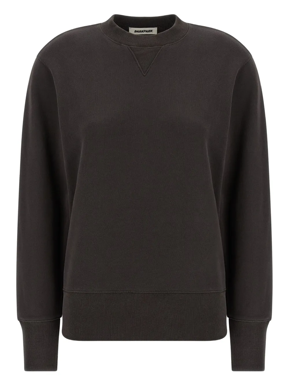 DARKPARK crew-neck cuffed-sleeve sweatshirt | Brown | Image 1