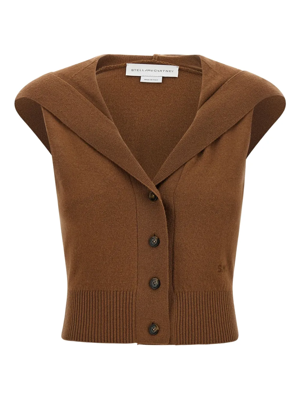 Stella McCartney hooded knit top | Brown | Image 1