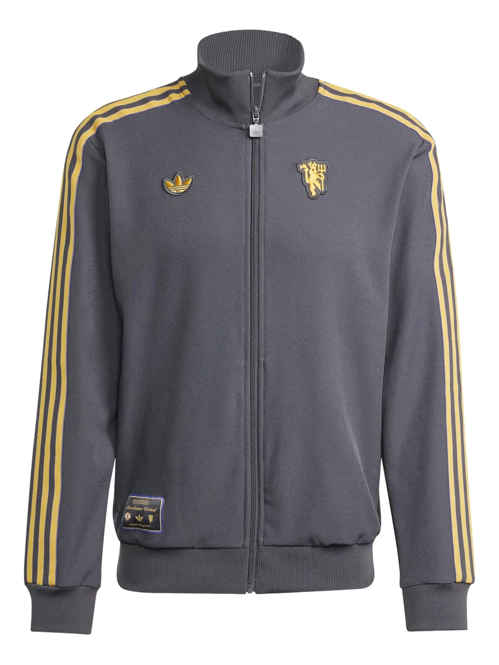 adidas Manchester United FC zip-up sweatshirt | Black | Image 1
