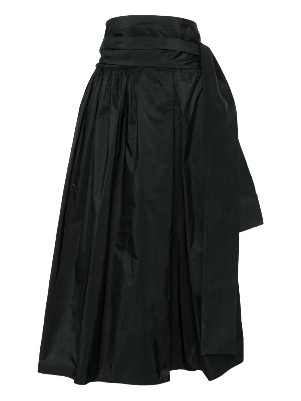 CO.GO pleated wrap skirt | Black | Image 1