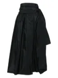 CO.GO pleated wrap skirt - Black