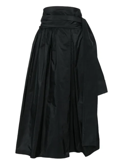 CO.GO pleated wrap skirt