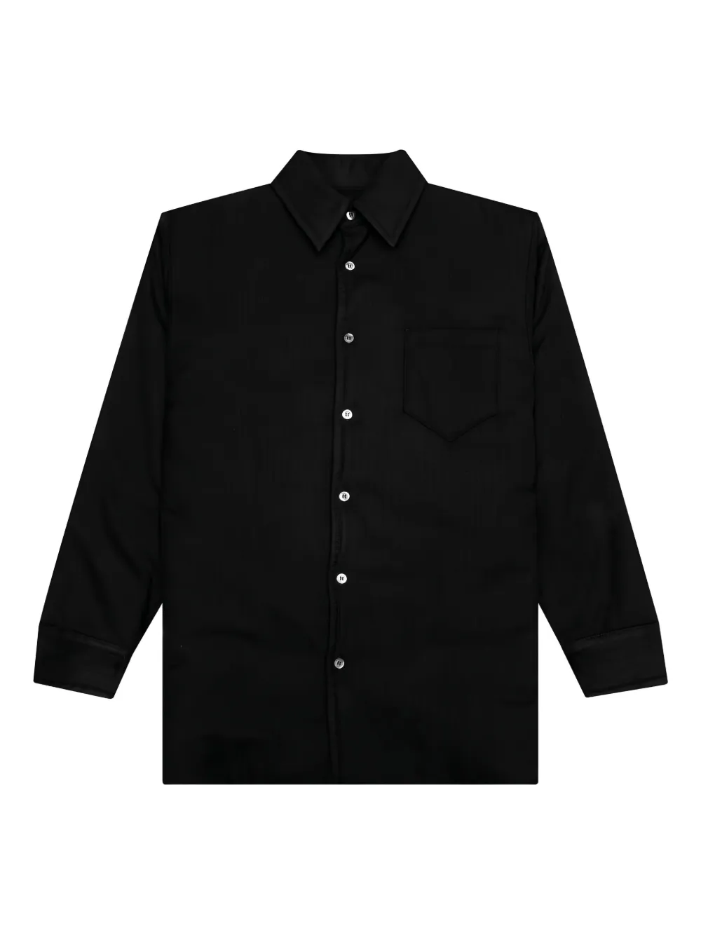 Maison Margiela pocket button-down shirt | Black | Image 1