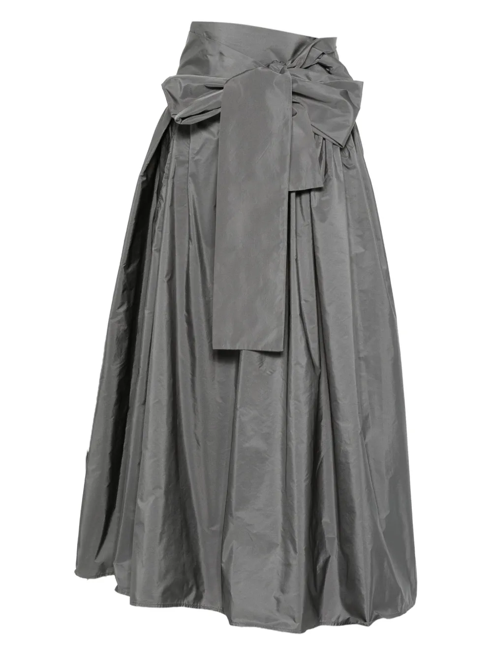 CO.GO bow-detail pleated skirt | Grey | Image 1