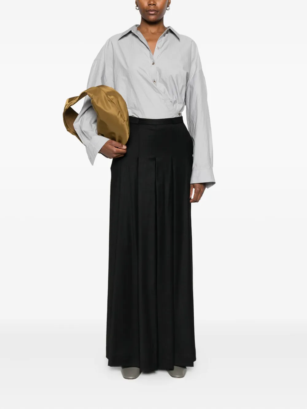 CO.GO Geplooide broek - Zwart
