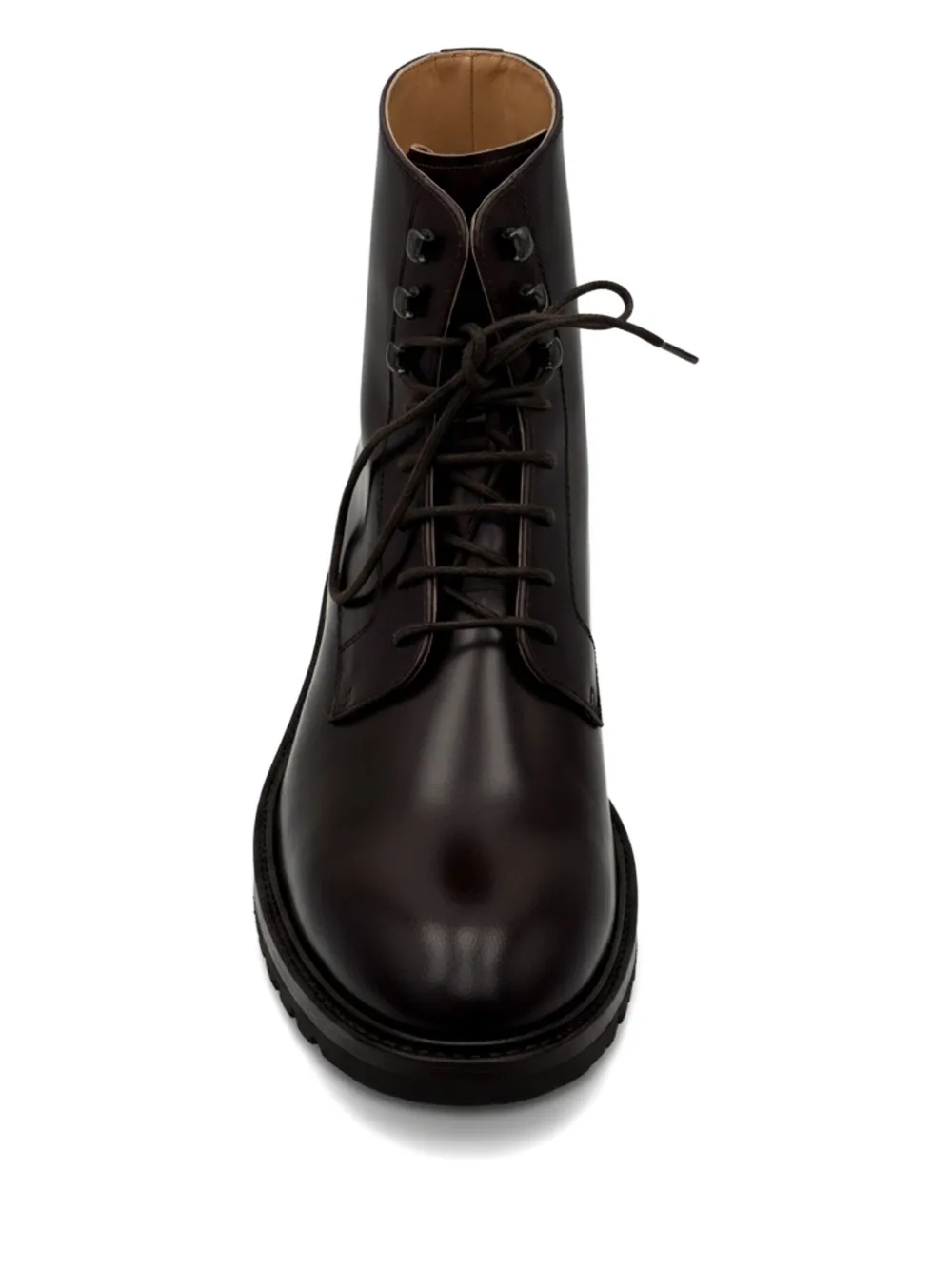 Brunello Cucinelli Leren veterlaarzen Bruin