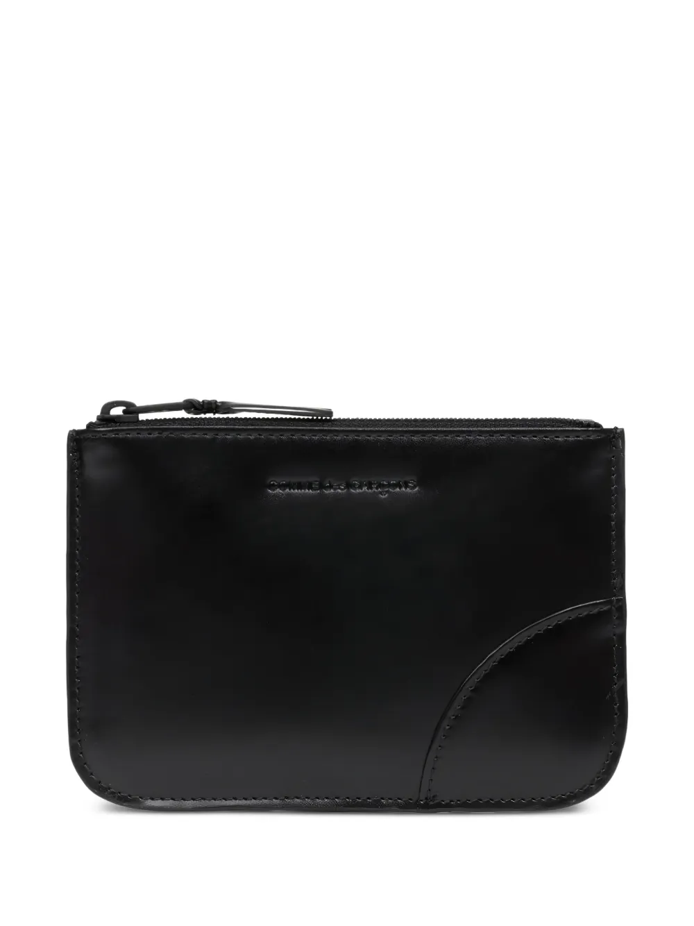 Comme Des Garçons Wallet zip-fastening curved coin purse | Black | Image 1