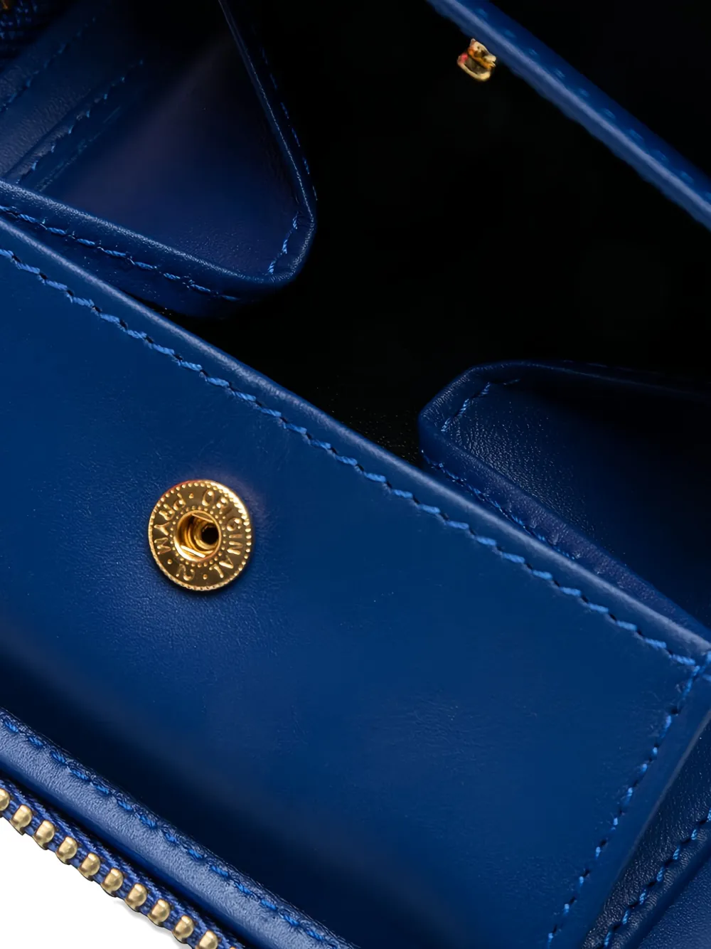 Comme Des Garçons Polka Dot Pattern Wallet In Blue