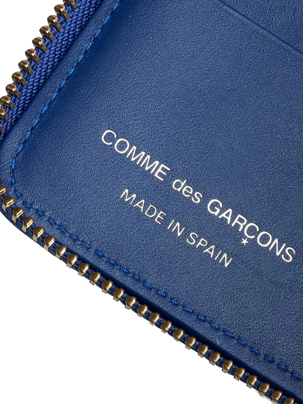 Comme Des Garçons Polka Dot Pattern Wallet In Blue