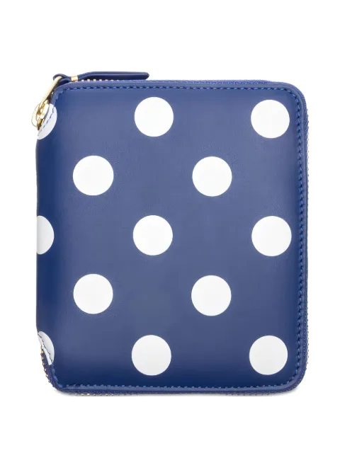 Comme Des Garçons Wallet polka-dot zipped wallet