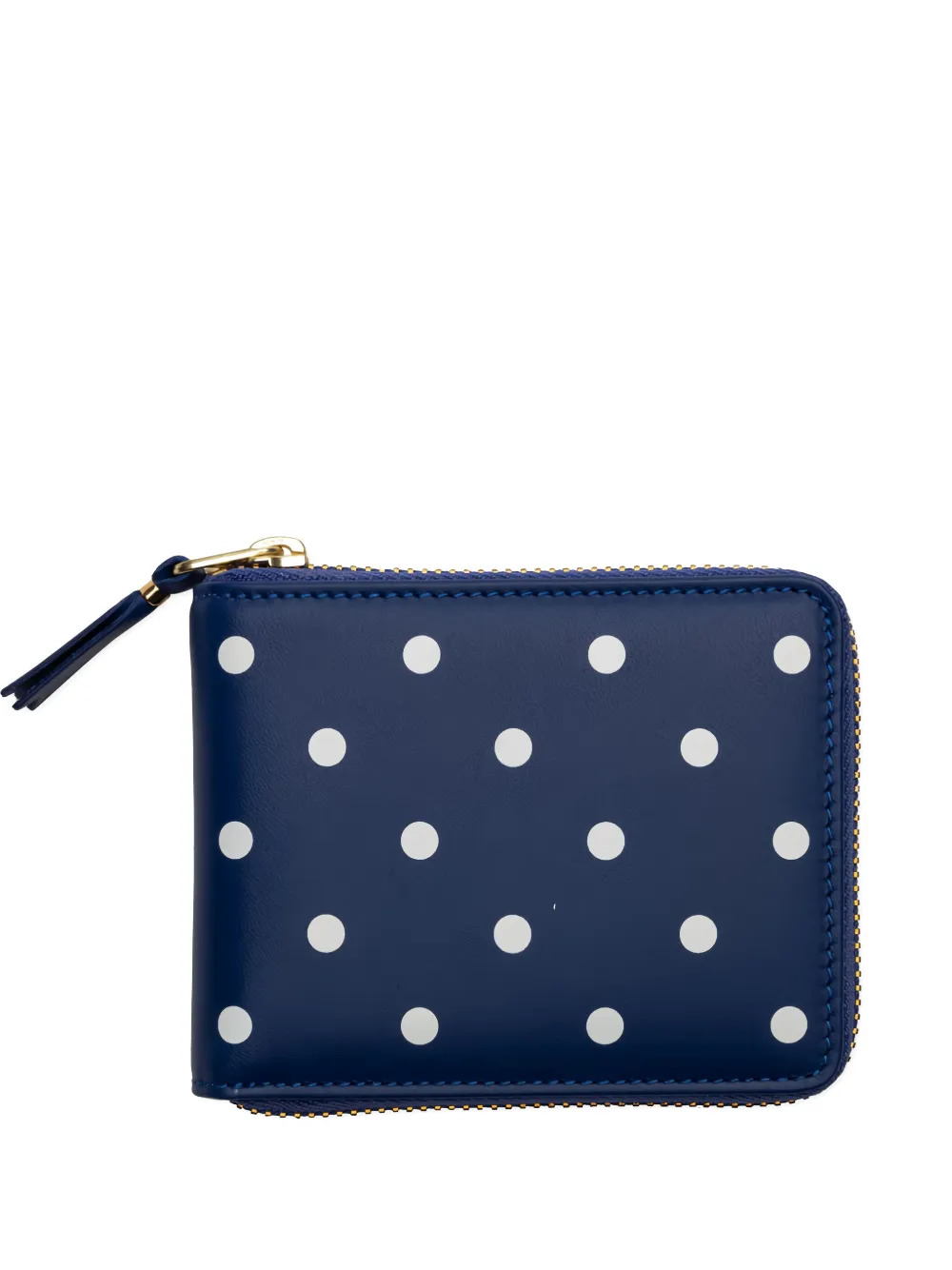 Comme Des Garçons Wallet polka-dot zip wallet - Blu