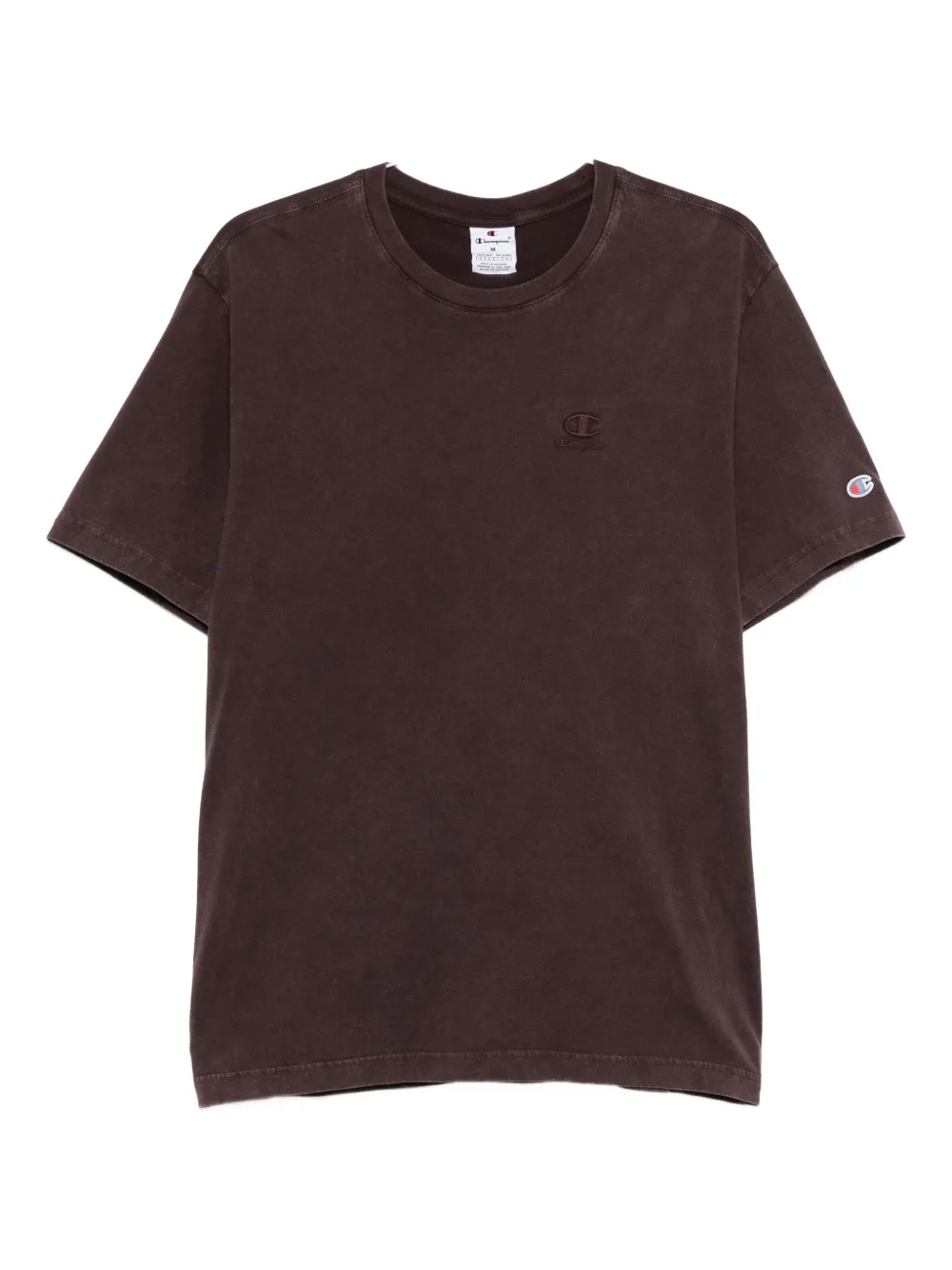 Champion logo-embroidered T-shirt | Brown | Image 1