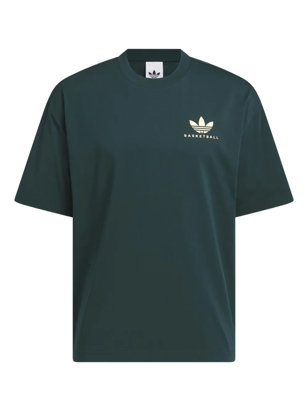 adidas Worldwide Hoops GFX T-shirt | Green | Image 1