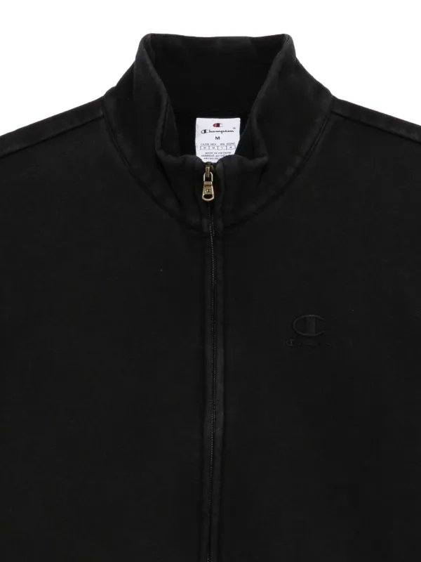 Champion ハイネックプルオーバー Champion ジップアップ ハイネックスウェットシャツ | ブラック
