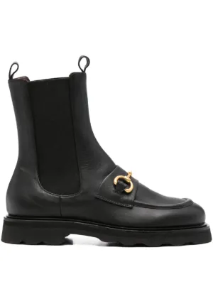 Toga Pulla Embellished Leather Boots | Black | FARFETCH