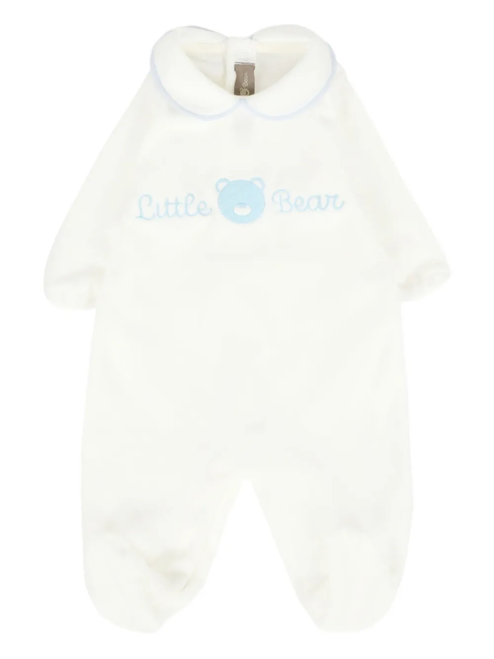 Little Bear embellished-collar babygrow | Neutrals | Image 1