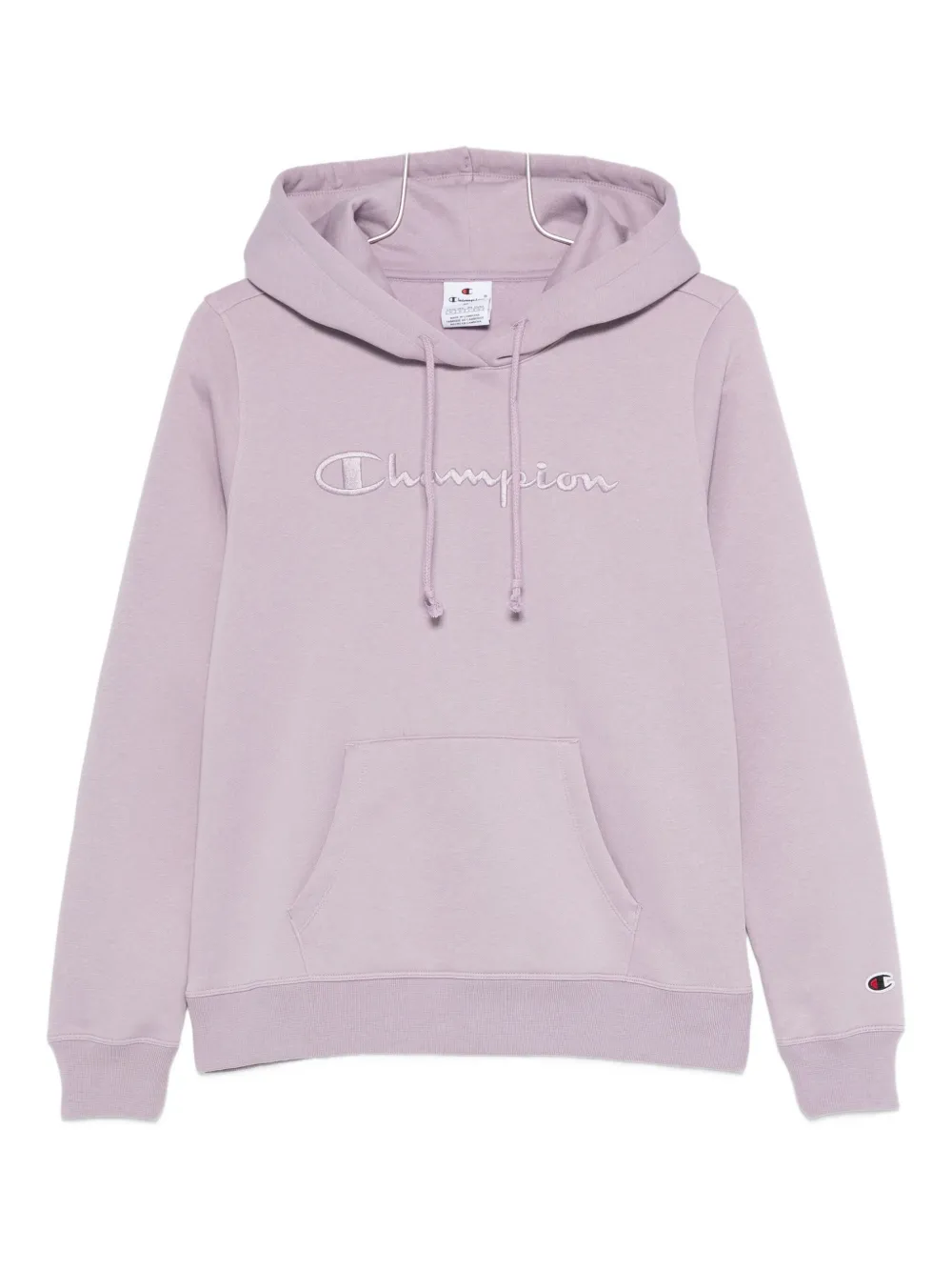 Champion embroidered-logo hoodie - Viola