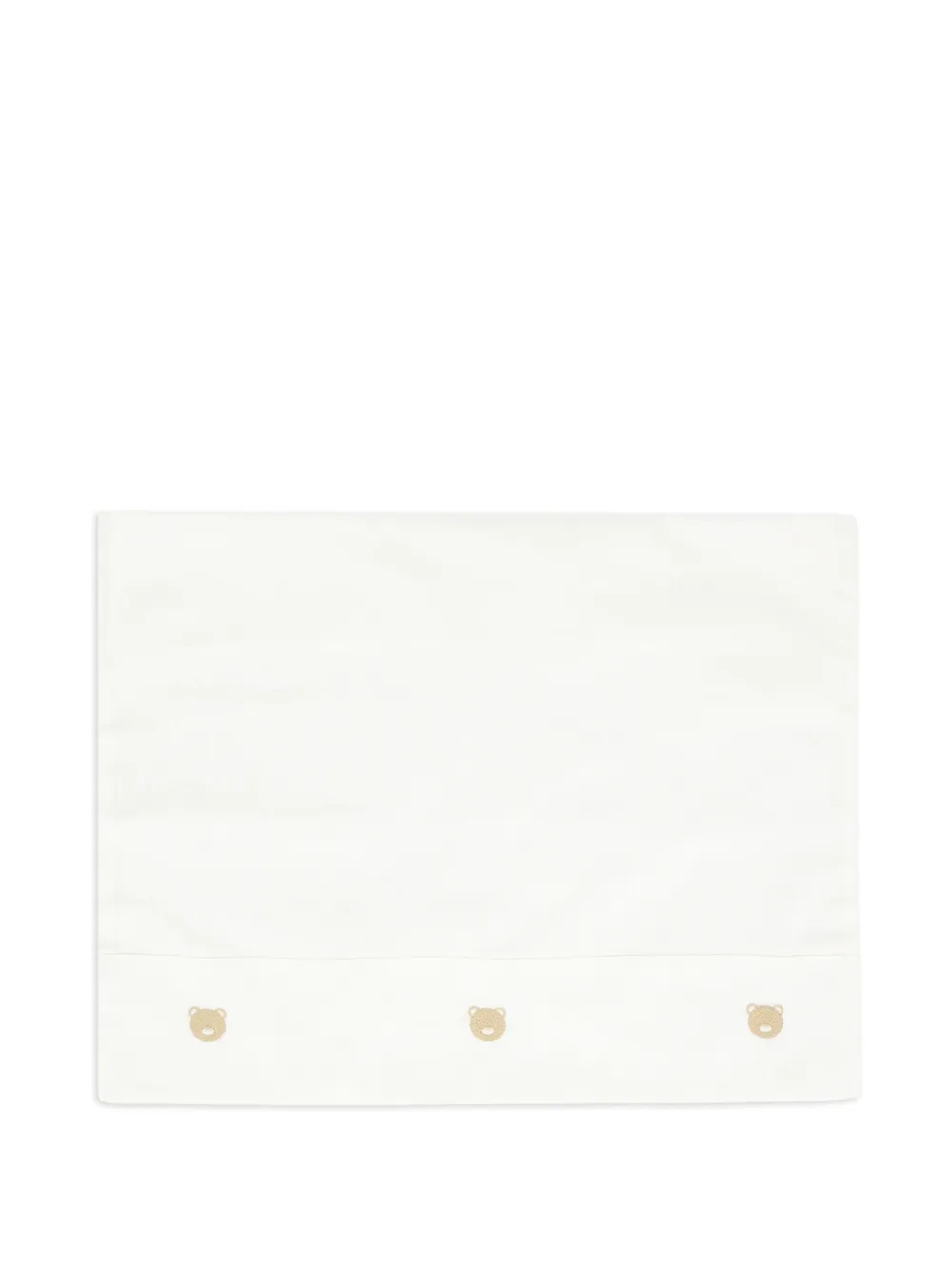 Little Bear Twee lakens met geborduurde beer Wit