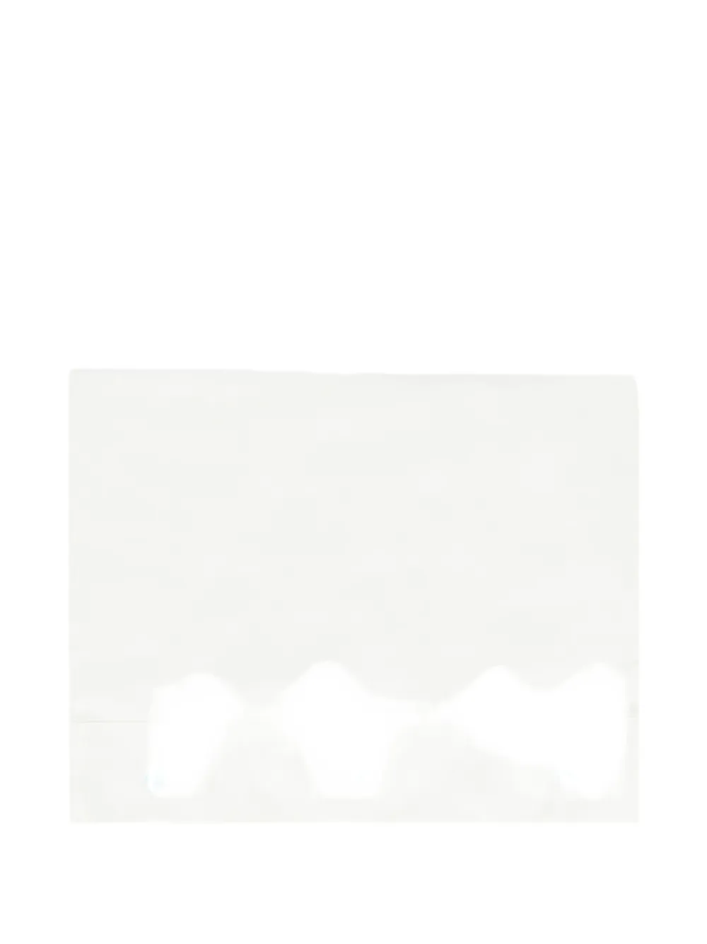 Little Bear Embroidered-bear Sheet Set (set Of Two) In White