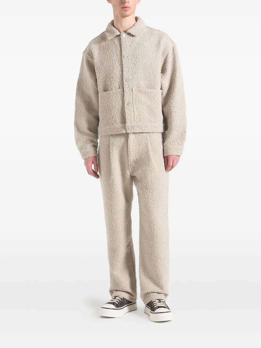 Manière De Voir Arnault pleated bouclé jeans | tons neutres | Image 1