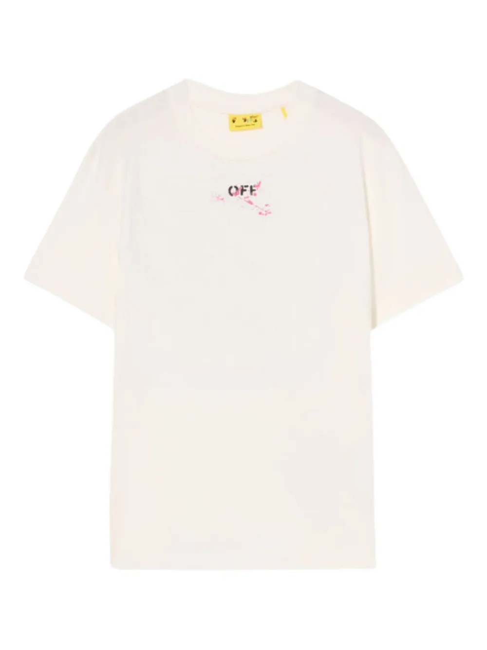 Off-White Kids graphic-print T-shirt - Toni neutri