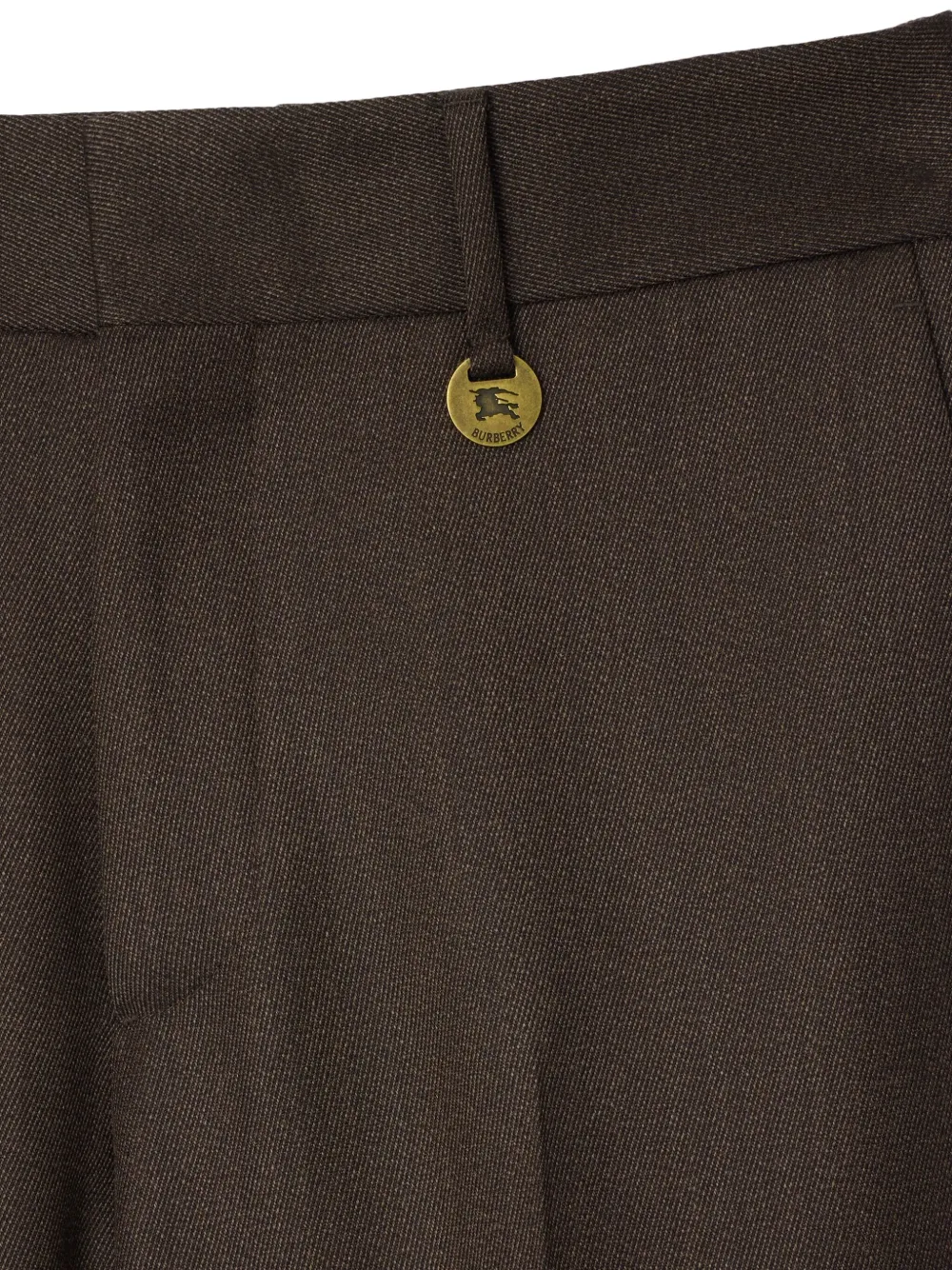 Burberry Pantalon met visgraatpatroon - Bruin