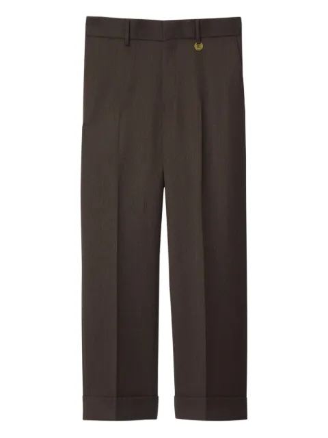 Burberry pantalones con estampado de espiga
