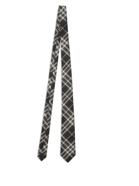 Burberry check silk tie