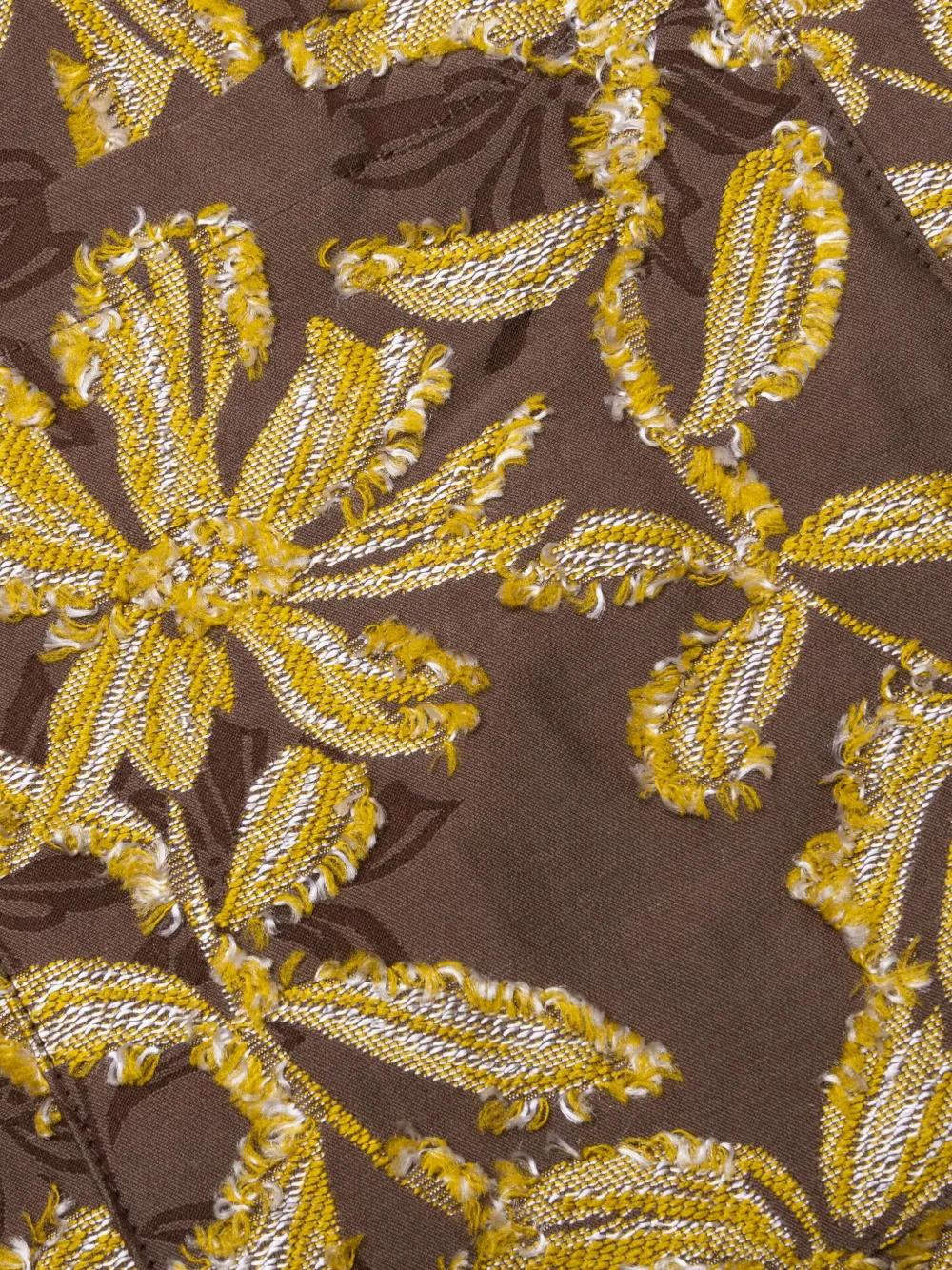 Needles Cabana overhemd met franje en bloemen Bruin