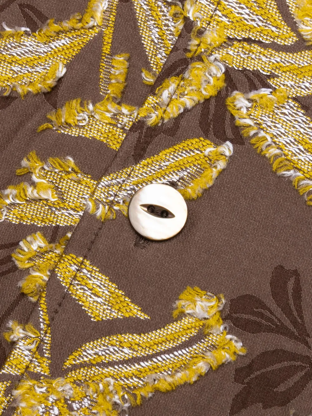 Needles Cabana overhemd met franje en bloemen Bruin