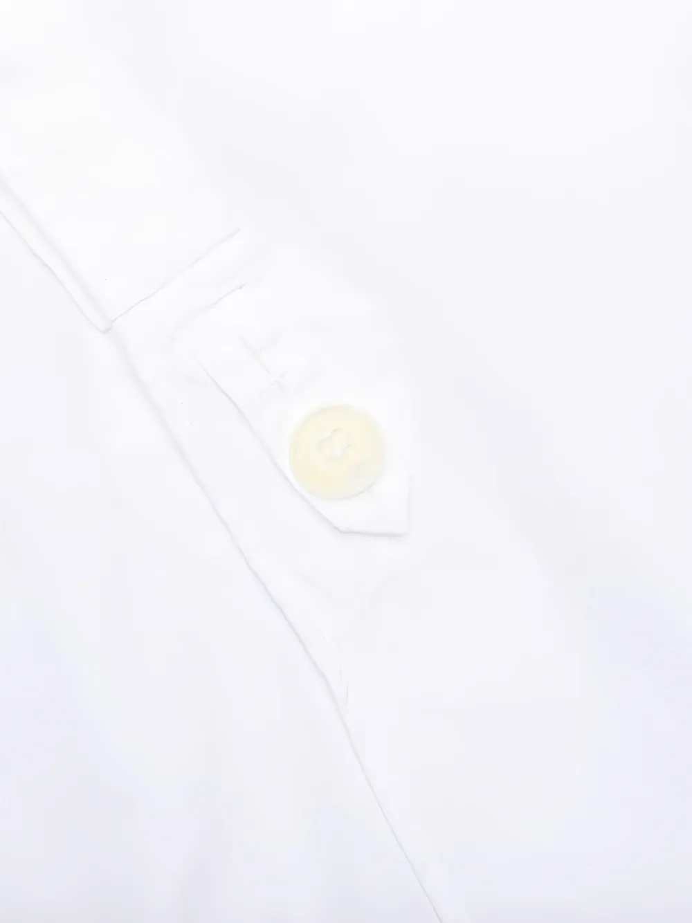 Needles Overhemd met dubbele ronde kraag Wit